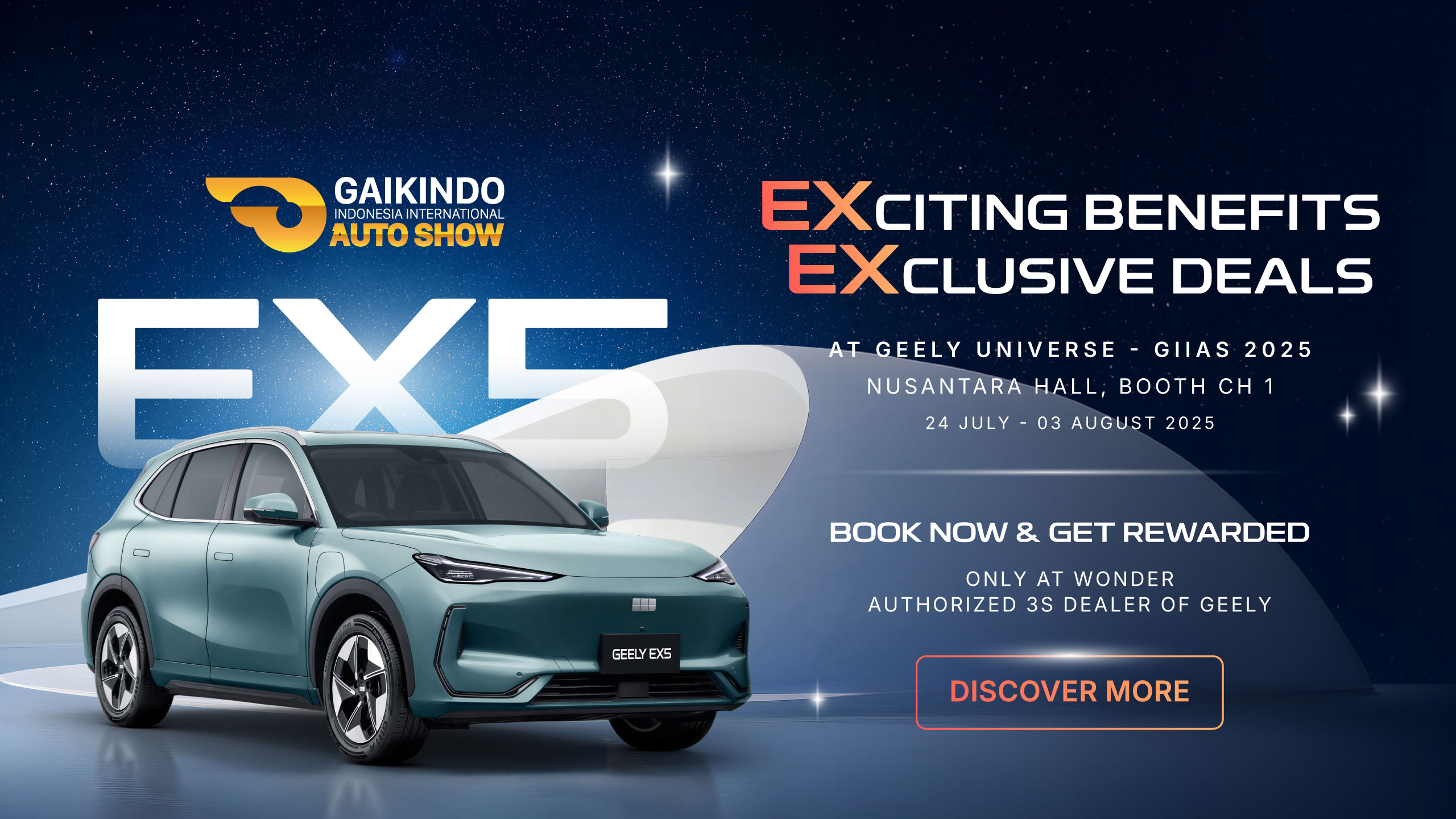 Geely Wonder Group | Book the Geely EX5 Now