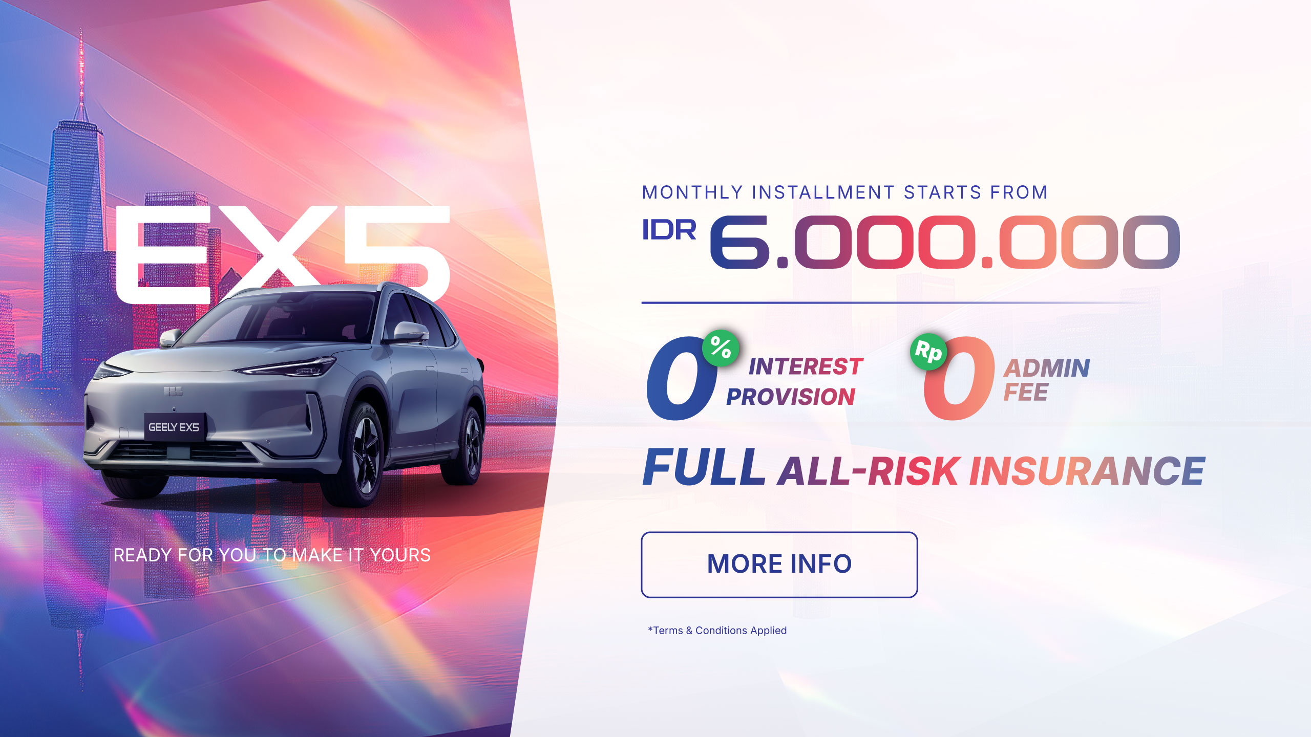 Geely Wonder Group | Promo Cicilan 0% Geely EX5