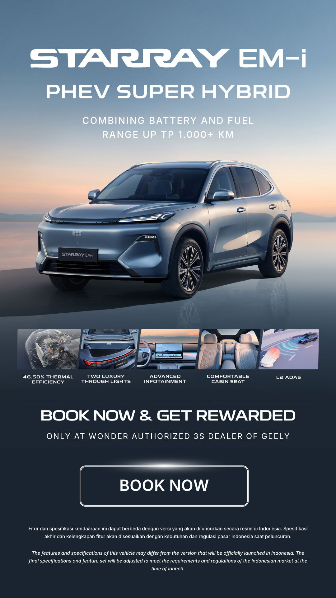 Geely Wonder Group | Book the Geely STARRAY EM-i Now