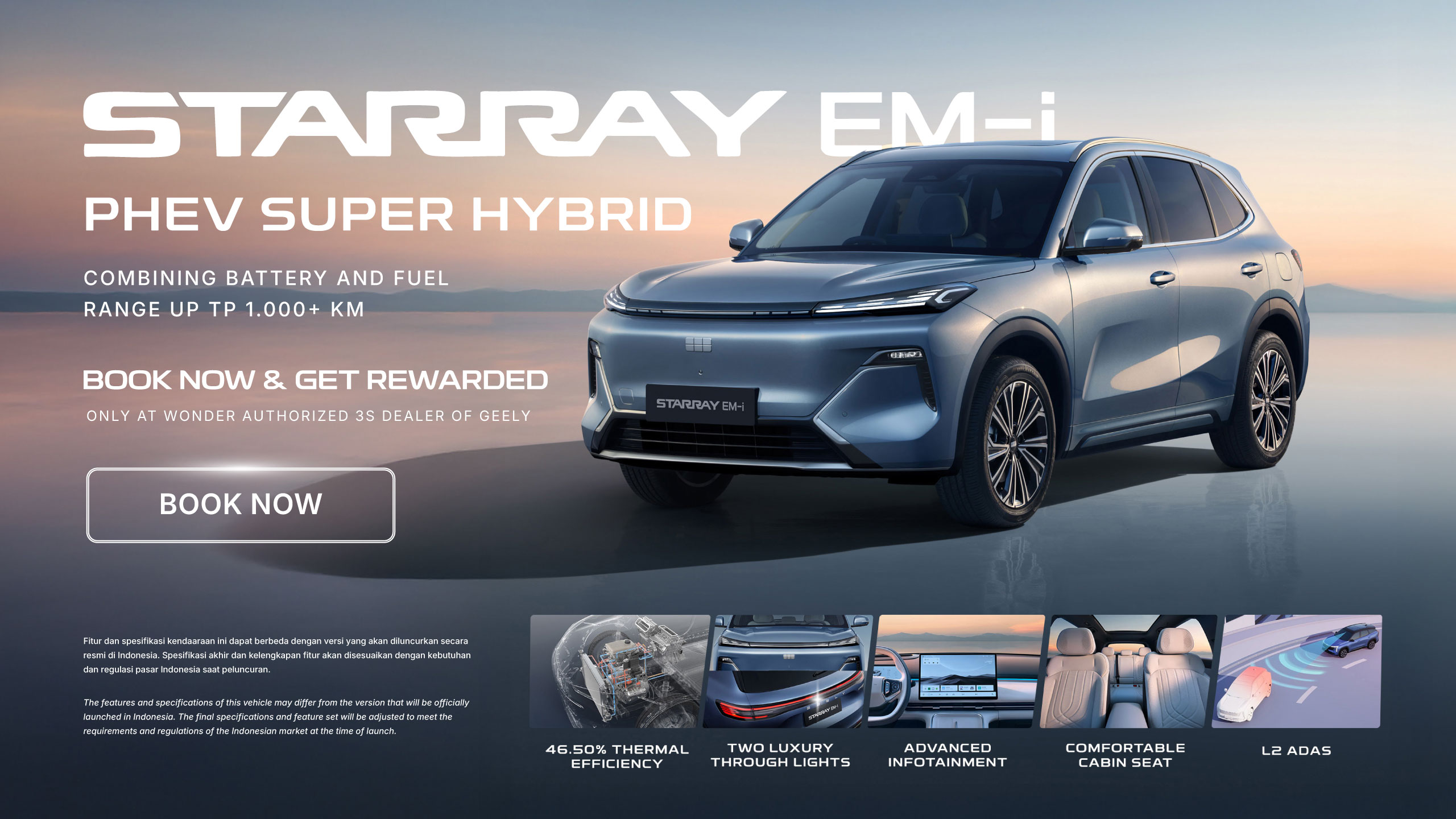 Geely Wonder Group | Book the Geely STARRAY EM-i Now