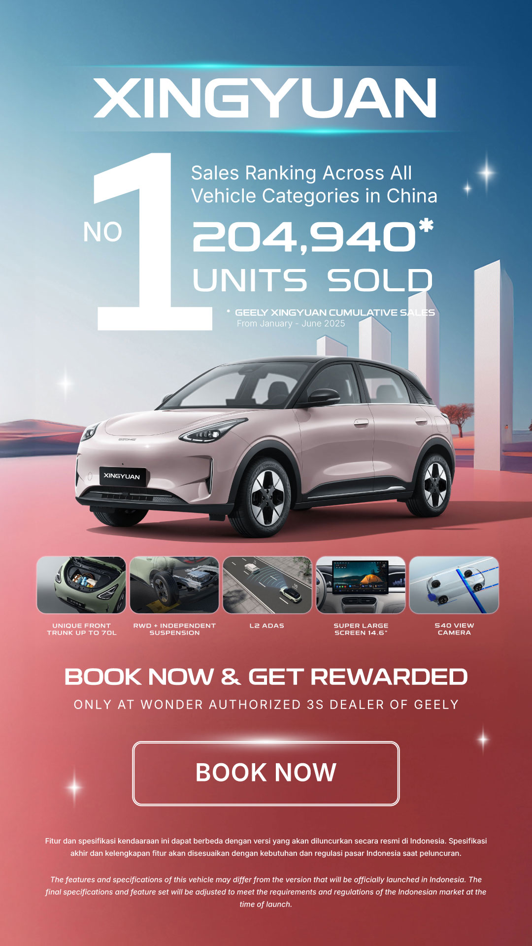 Geely Wonder Group | Book the Geely STARRAY EM-i Now